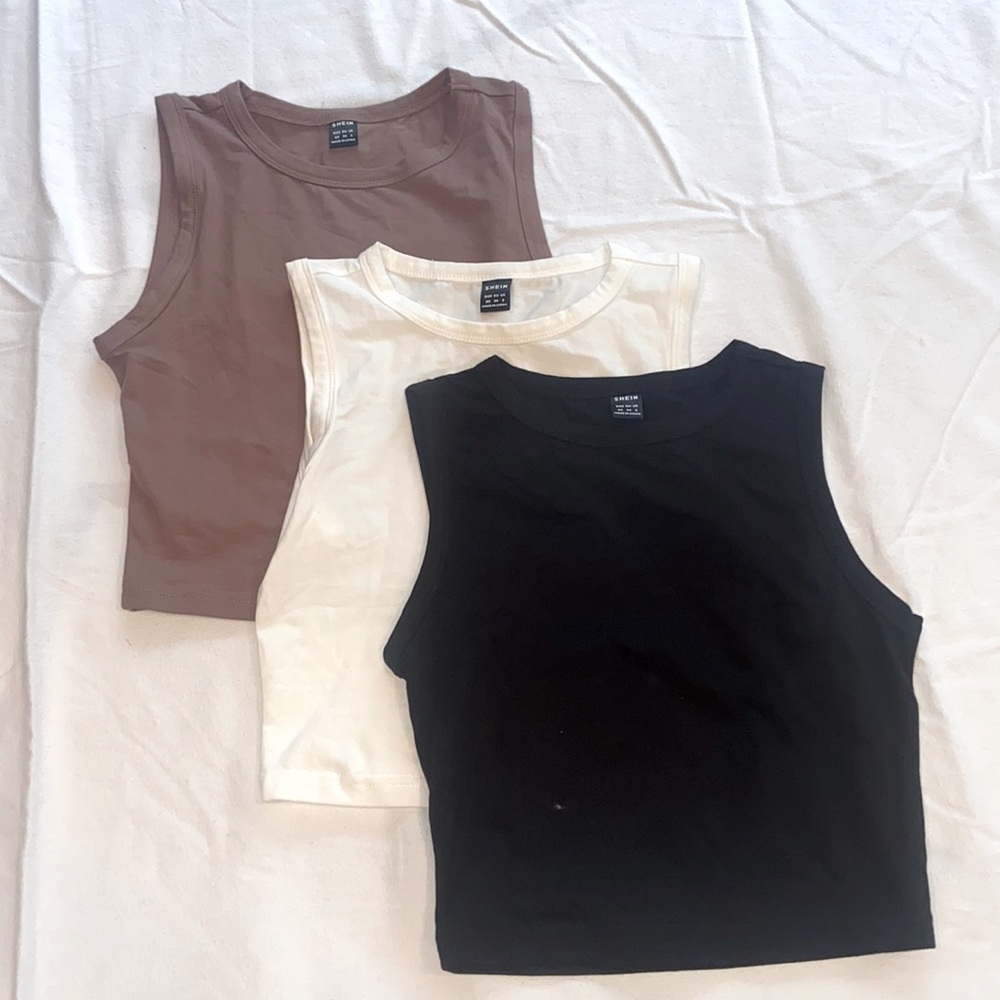 neutral crop tanks - JM